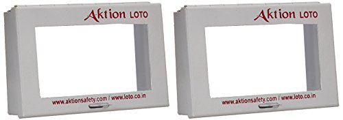 Image of Acrylic Electrical Panel Lockout Device AK-VCB-38 - Size Double Sided Tape 3 x 5 inch, White (Pack of 2)