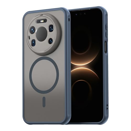 Image of Compatible with Huawei Mate 80 Pro Max Case Cover,Compatible with MagSafe,Anti-Fall,Compatible with Huawei Mate 80 Pro Max 5G SGT-AL10 Cell Protective Phone Case Blue