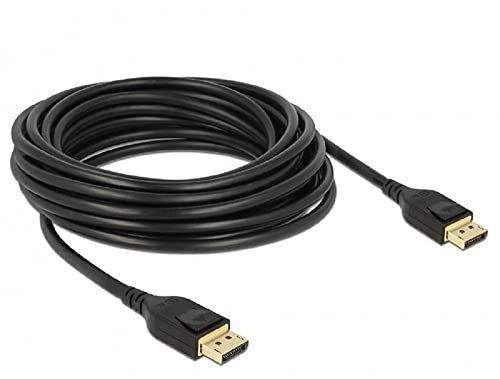 Cable DisplayPort 8K 60Hz Delock 85663 de 5m color negro