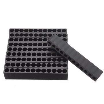 10 Stück Bit-Organizer Aus Kunststoff – Für 6,35 Mm Sechskant-Bits, 12 Löcher
