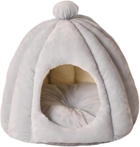 CokBlu猫用半密閉型ベッド|取り外し洗えるカバー オールシーズン対応 暖かく保温性猫の安心感空間を提供 家庭用ペットベッド