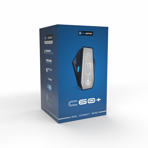 Image of BluArmor C60+ RIDEGRID 2.0 APEX Mesh Helmet Intercom - T-Stick Wireless Remote Included, Unlimited Riders, eRIDEGRID Cloud, AUDIOWEAVE, Crash Detection SOS, Bluetooth 5.3, IP67