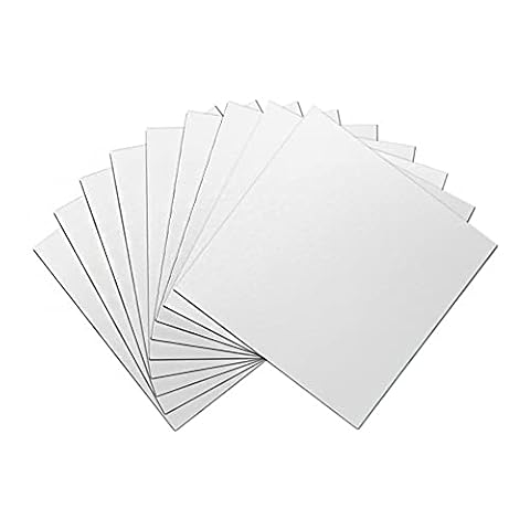 CENPEK Lusterka samoprzylepne, 15 x 15 cm, elastyczne plastikowe lusterka, lustro akrylowe o grubości 0,2 mm, małe lustro bez ramy do dekoracji wnętrz