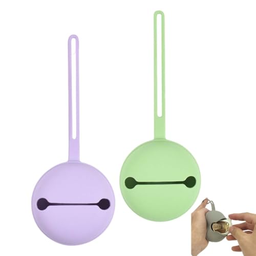 IKOPFLN Guarda Chupetes Bebe,2 piezas Porta Chupetes Bebe de Silicona, Portachupetes Sin BPA,almacenamiento para chupetes, caja para chupetes de viaje