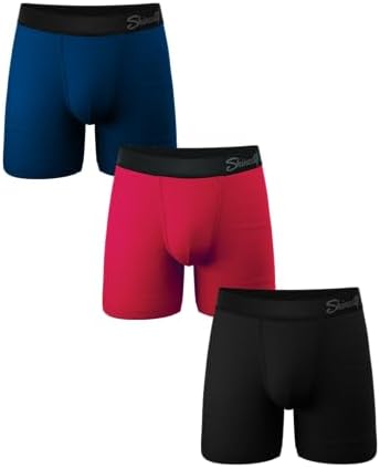 Shinesty Hammock Support Mens Boxer Briefs | Underwear Flyless | 3 Pack