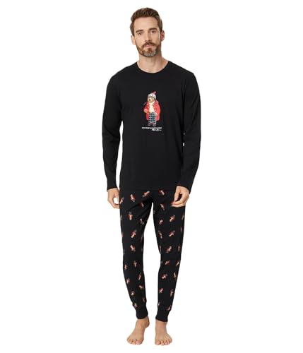 POLO RALPH LAUREN mens Long Sleeve Pajama Top and Jogger