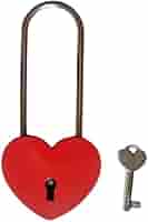 Amazon | リタプロショップⓇ ハートキー ハート型 南京錠 吊長