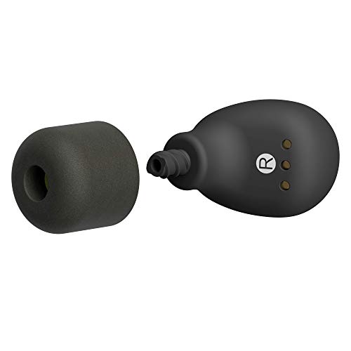 ISOtunes-Free-Earplug-ecouteurs-sans-Fils-Bluetooth-22-DB-Note-de-reduction-du-Bruit-7-Heures-de-Batterie-Noise-Cancelling-Mic-Noir-Mat