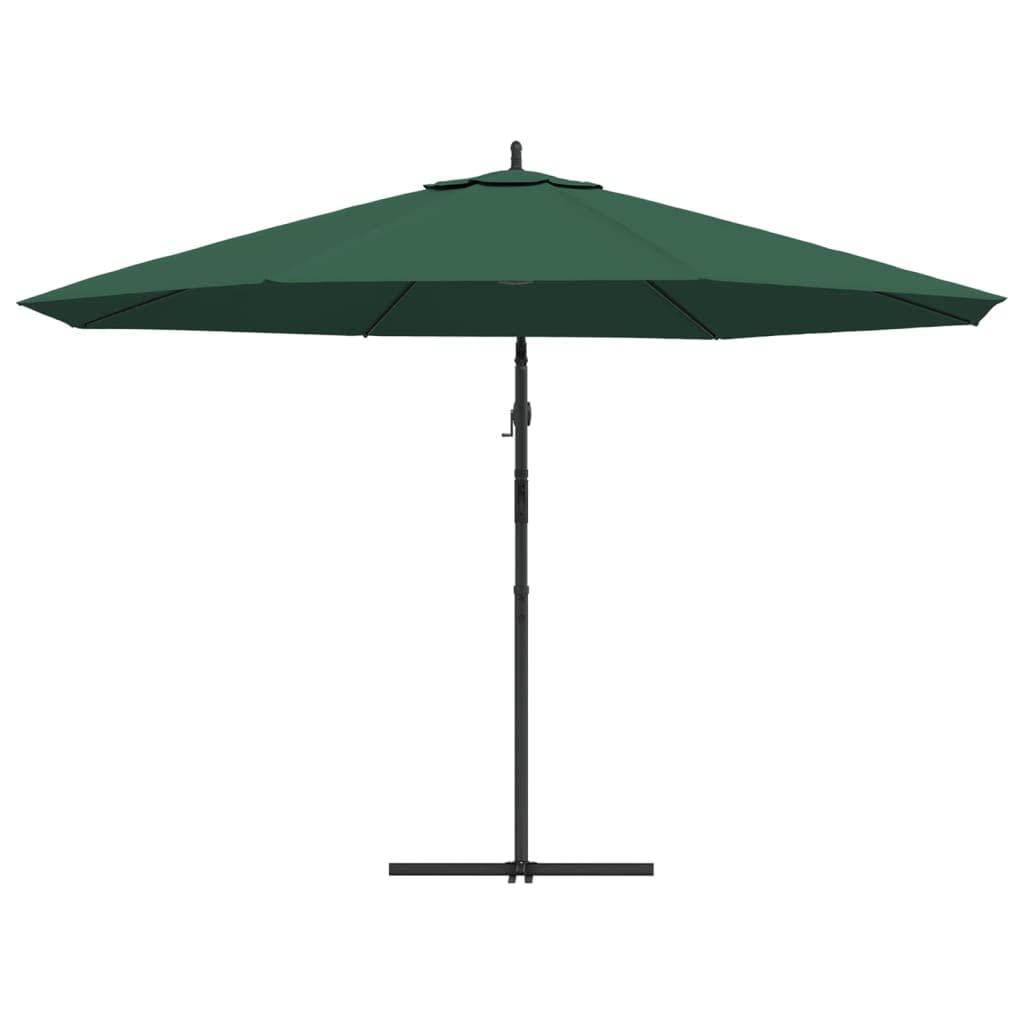 Fengshui Parasol przeciwsłoneczny 3,5 m zielony poliester