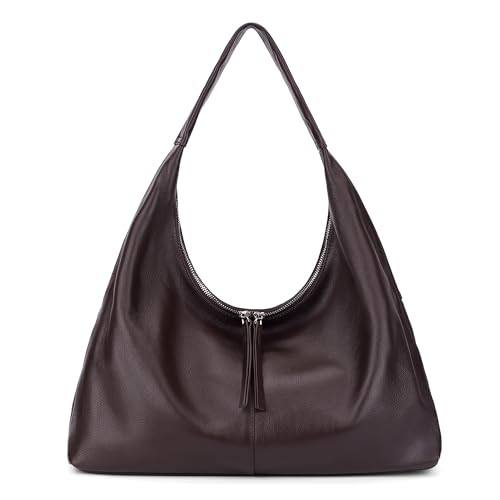 befen Leather Slouchy Hobo Bags for Women, Ultra Soft Full Grain Leather Large Tote Bag,Lightweight...