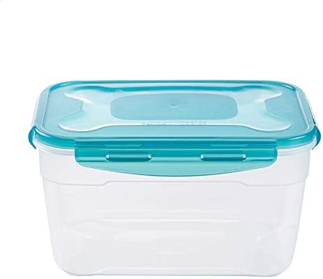 Amazon Basics Air-Locked 6-Piece Food-Storage Set & Air-Locked 3-Piece Food-Storage Set, 3 x 1.2 Liter