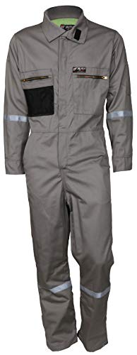 MCR Safety - Flame Resistant Coverall Gray Long Sleeve Coverall (SBC201158T)