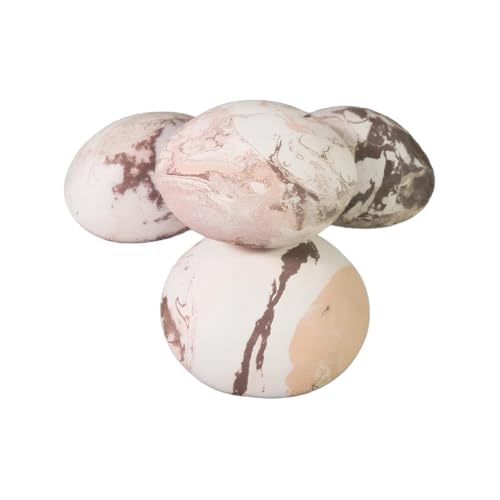 4 Galets en Argile Naturelle diffuseurs d'huiles essentielles par capillarité - Fabrication Artisanale Française - 100% d'argile Naturelle - Conservent Les...