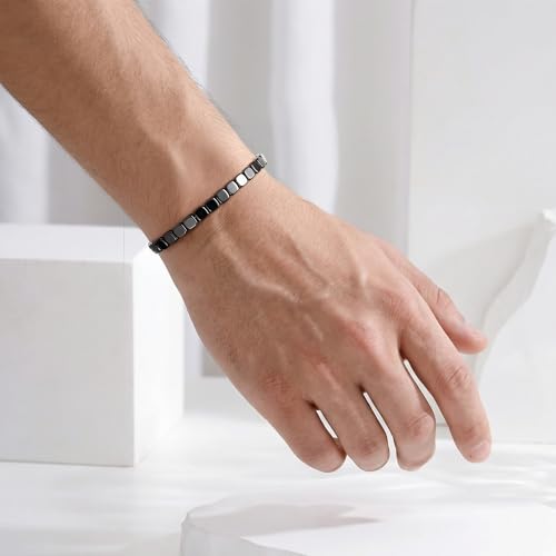 Pulsera de hematita para hombre miniatura 2