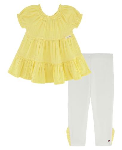 Image of Tommy Hilfiger Girls 2-Piece Set, Tunic Shirt with Leggings