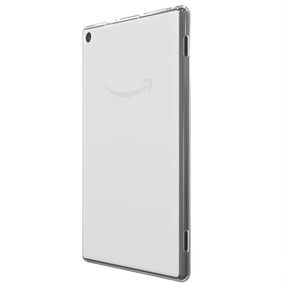 Puxicu Schutzhülle für 8 Zoll Kindle Fire HD 8 Tablet 8.,7.,6.,5. Generation (altes Modell 2018/2017/2016/2015), schlankes Design, flexible, matte TPU-Schutzhülle, transparent,transparent transluzent