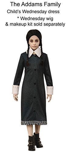 Disfraz Wednesday Addams para niñas talla S miniatura 3