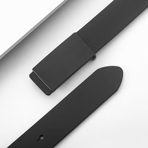 Men's Belt First Layer Cowhide Snap Buckle Through Dyed Leather Extended Suitable for Casual Business Gift4