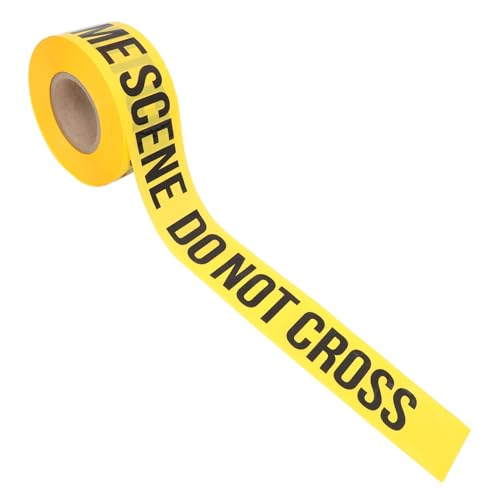 Ruban de signalisation scène de crime jaune PE 7.5cm x 305m