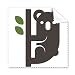 Outline Australia Koala and Eucalypt Cleaning Cloth Phone Screen Glasses Cleaner 5pcs