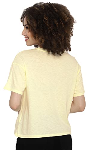 Image of American Eagle Women's Solid Regular Fit T-Shirt