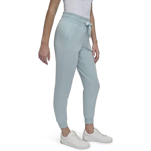 DKNY Women's Logo Drawstring Fleece Jogger Sweatpant3