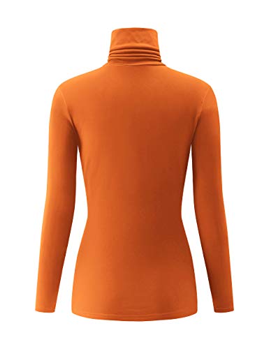 Image of Kindcall Casual Turtleneck Tops Lightweight Long Sleeve Soft Thermal Shirts for Women