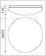Trango 3105 IP44 LED Badleuchte 43cm Ø in Weiß aus Acryl mit CCT Farbtemperatur-Steuerung 3000K 4000K 6000K (durch ON/OFF Lichtschalter) *NOAH* inkl. 20 Watt LED Modul Deckenlampe, Außen Wandleuchte
