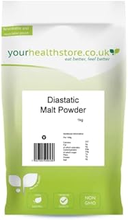 yourhealthstore Premium Diastatic Malt Powder 500g Barley Malt for Bread Making