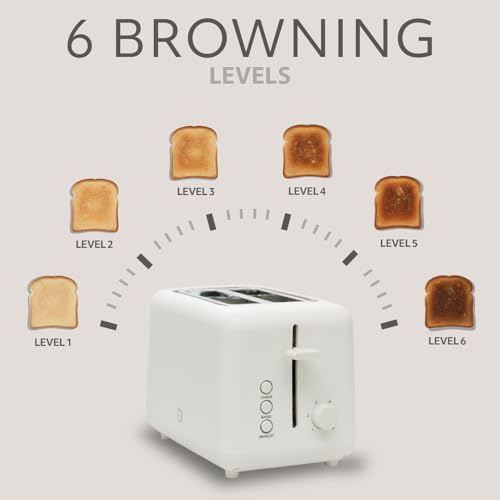 Image of WILLOW Eco Series 2-Slice Toaster, Extra-Wide Slots for Bagels & Artisan Bread, 6 Shade Browning Settings, High-Lift Toast Boost, Removable Crumb Tray, Cancel /Defrost Buttons, Toaster 2 Slice