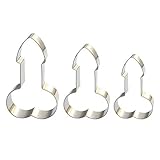 ShengHai Bachelorette Party Cookie Cutter Set, Great for Celebrating or Decorating Bachelorette Party, Bridal Shower or Parties, DIY Fondant & Cake Decoration, Set of 3 Assorted Sizes