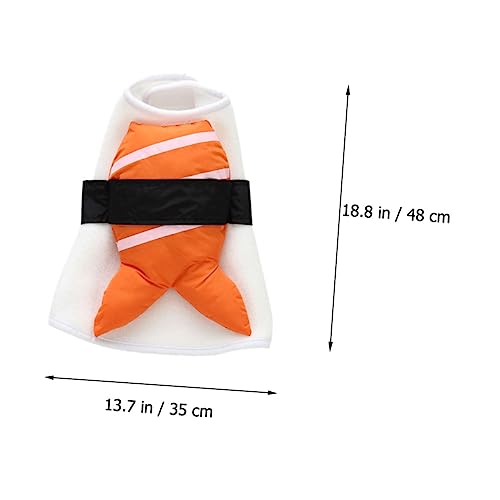 Disfraz para perros Halloween Sushi naranja Talla L miniatura 2