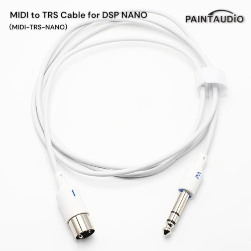 PAINTAUDIO MIDI Cable 5 FT Male to Male 5-Pin MIDI Cable Compatible with MIDI Keyboard, Keyboard Amplifier Guitar Multi Effects Synth External Sound Card, Sound Source and Other Music Gear