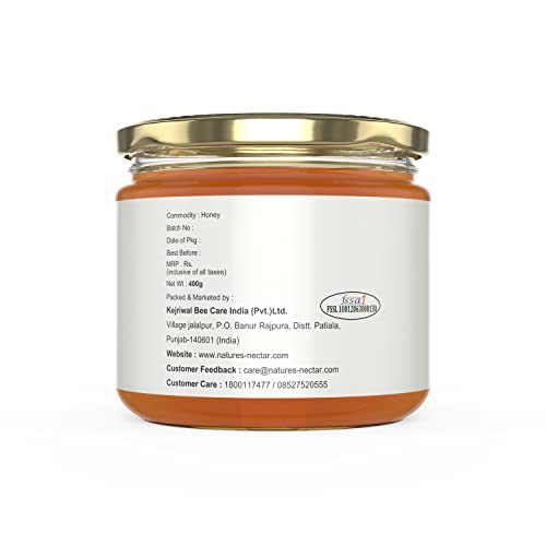 Image of Nature's Nectar Kashmir Acacia Honey 400gm | 100% Pure Raw and Unprocessed Honey | NMR Tested
