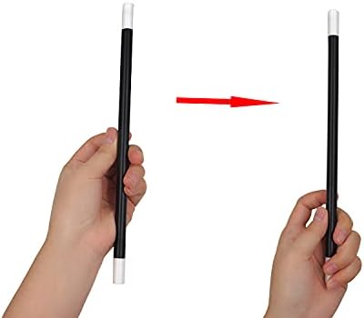 MilesMagic Magician's Rising Jumping Twirling Wand Gimmick Spell Casting Stick Cane for Wizard Witch Costume Levitation - Image 5