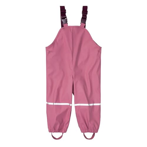 Toddler Boys Girls Rain bib Kids Solid Color Rainproof Rain Pants Reflective Rainwear Stripe Trousers2