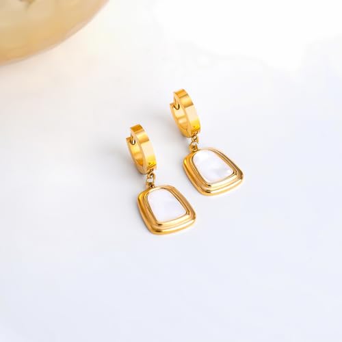 Image of Rubans Demi Fine Stainless Steel Hoop Earrings Daily Gift for Women & Girls
