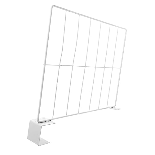 Parliky 1pc Supermarket Shelf Divider Classification Clapboard for Easy Organization and Material for Grocery Store and Closet Shelving White