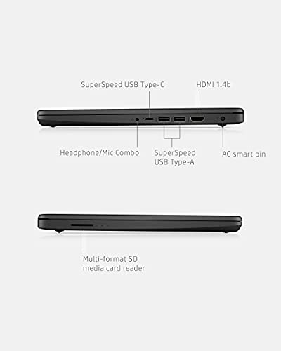 Hp 14 Laptop, Intel Celeron N4120, 4 Gb Ram, 64 Gb Storage, 14-Inch Hd Touchscreen, Windows 11 Home, Thin & Portable, 4K Graphics, One Year Of Microsoft 365 (14-Dq0060Nr, 2021, Jet Black) #TOP4