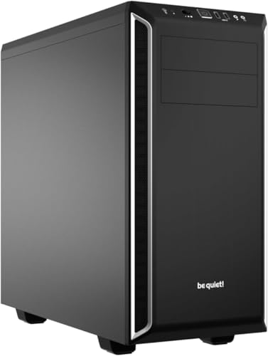 be quiet! Boîtier PC Pure Base 600 Silver, 2 Ventilateurs Pure Wings 2, radiateurs jusqu'à 360 mm, Commande de Ventilateur à 3 Niveaux