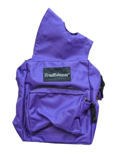 American Heritage Equine AHE Horn Bag for Western Saddle with Two Bottles - Purple