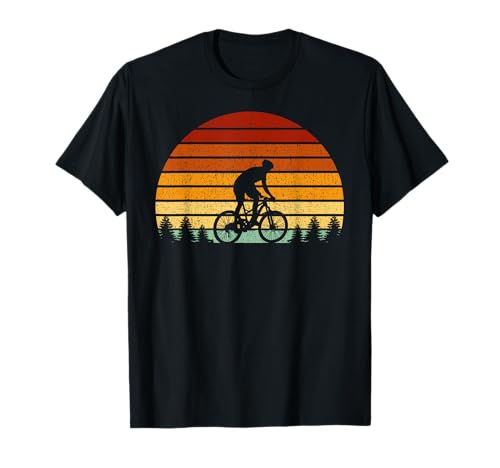MTB Retro Sol Regalo Para Ciclistas De Montaña Camiseta