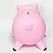 Jingyumaoyi Cute Piggy Bank Pink Plastic Piggy Bank Children's Birthday Present Toy for Boys Girls Birthdays Home Decoration