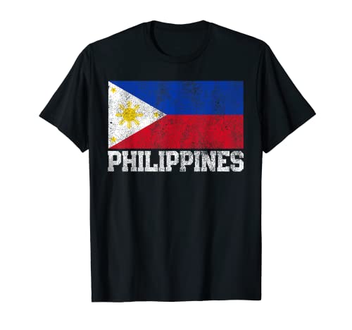 Philippines Flag Family Pride Country Men Women Vintage Gift T-Shirt