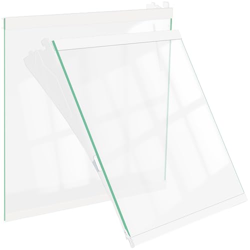 Image of UPGRADED DA97-20044A DA97-20045A Refrigerator Glass Shelf Compatible with Samsung Fridge Shelf Replacement Parts Samsung Refrigerator Shelves Assembly RF28R7201SR RF28R7351SR Tempered Glass Left&Right