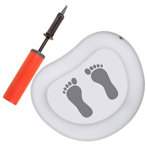 Healifty Vasca per Pediluvio Gonfiabile in PVC Pieghevole Pompa Inclusa Vaschetta Lavapiedi per Piscine Interrate e fuori Terra per Campeggio e Uso Esterno Colore Casuale Colore Casuale