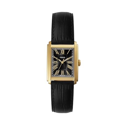 FOSSIL Carraway Watch for Men, Quartz Movement with Leather Or Stainless Steel Strap, Noir Clair