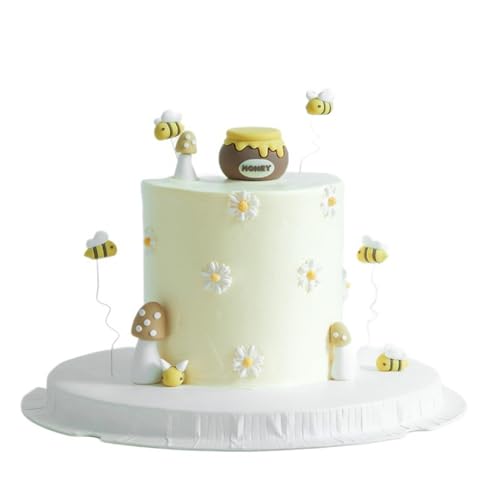 Bee Cake Toppers Bumble Bee Cake Decoration for Theme Birthday Party Baby Shower Party Supplies