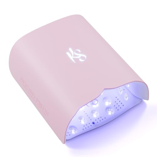 Kiara Sky Beyond Pro V3 UV LED Nail Lamp Pink – Cordless Rechargeable Gel Lamp w/Smart Sensor, Flashcure Low Heat Mode, Full-Hand Coverage & Timer for Gel Polish, Builder Top Coat
