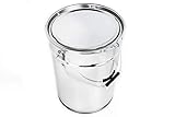 blecheimer obi Maximale Füllmenge: 22 Liter BenBow Leere Weißblecheimer mit Spannring  Bügel  Lebensmittelecht  bequemen Griff  1 x 20L  Blech-eimer Blechdose Leereimer Lackdosen Weißblechdose Metalleimer Metallbehälter für Autolack